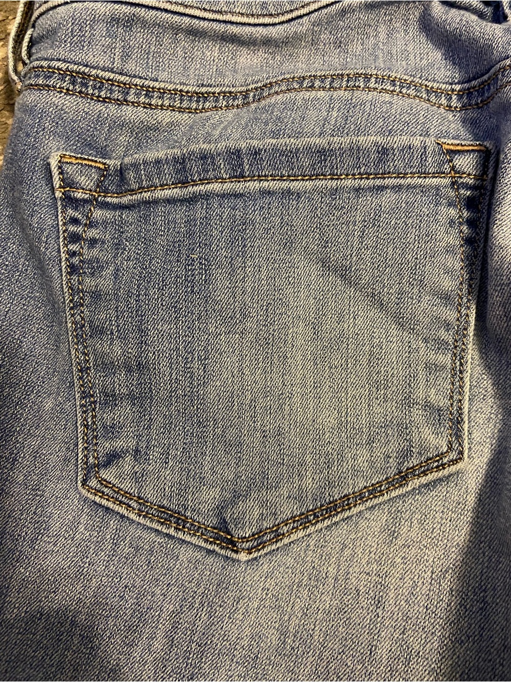LOFT Distressed Denim Bermuda Shorts - Blue - Picture 5 of 6